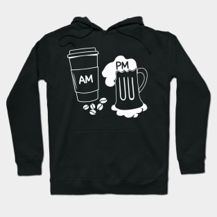 AM PM Coffee Wine Lover Hoodie